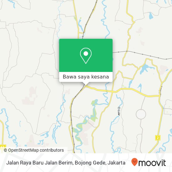 Peta Jalan Raya Baru Jalan Berim, Bojong Gede