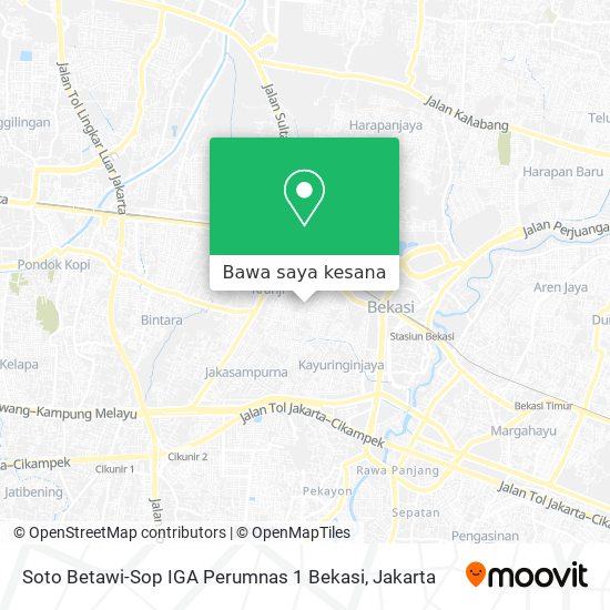 Peta Soto Betawi-Sop IGA Perumnas 1 Bekasi