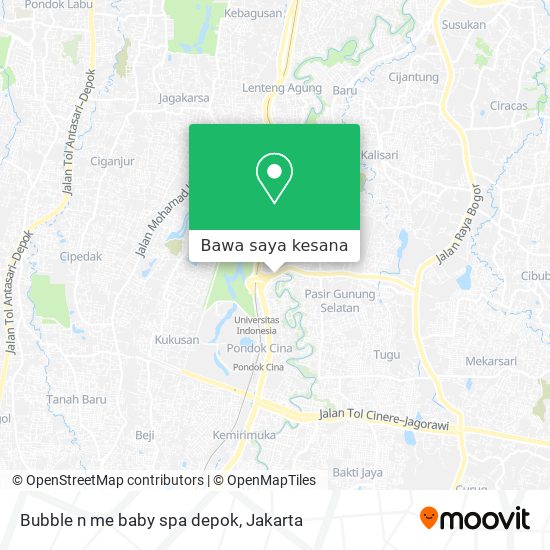 Peta Bubble n me baby spa depok