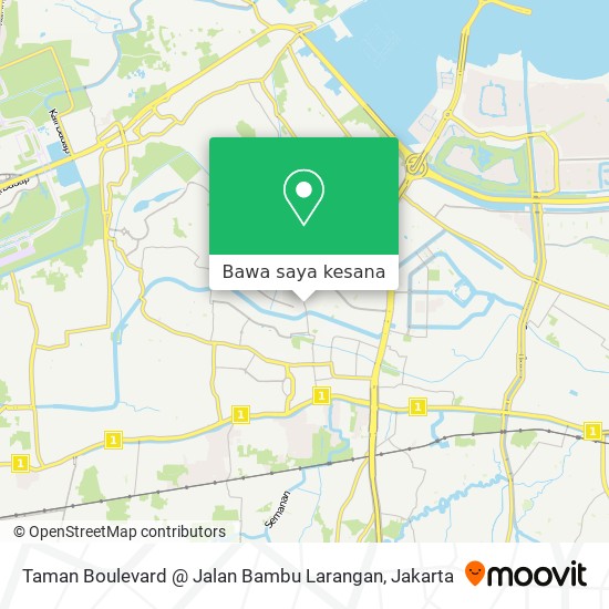 Peta Taman Boulevard @ Jalan Bambu Larangan