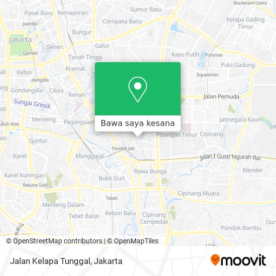 Peta Jalan Kelapa Tunggal