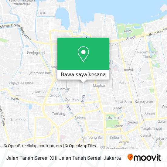 Peta Jalan Tanah Sereal XIII Jalan Tanah Sereal