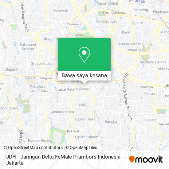 Peta JDFI - Jaringan Delta FeMale Prambors Indonesia