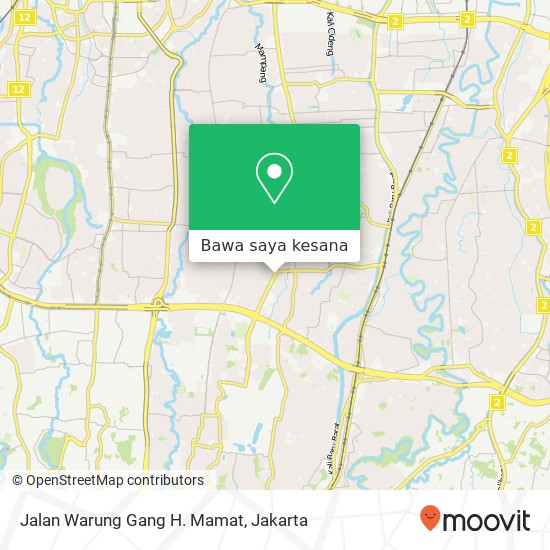 Peta Jalan Warung Gang H. Mamat