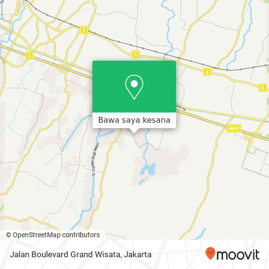 Peta Jalan Boulevard Grand Wisata