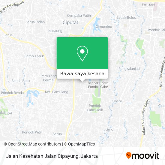 Peta Jalan Kesehatan Jalan Cipayung