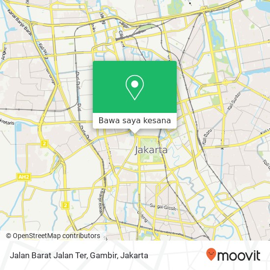 Peta Jalan Barat Jalan Ter, Gambir