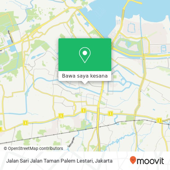 Peta Jalan Sari Jalan Taman Palem Lestari