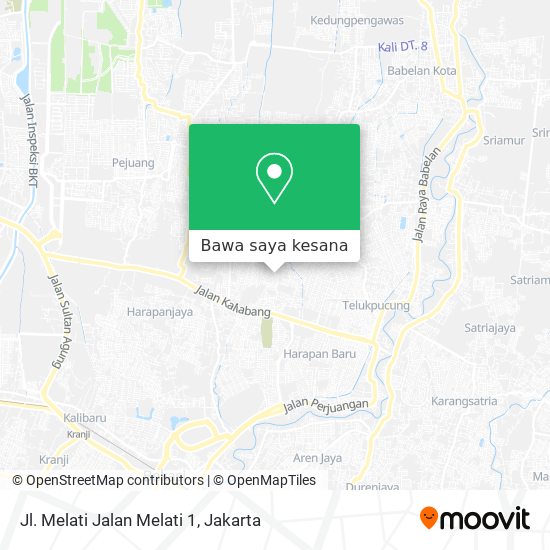 Peta Jl. Melati Jalan Melati 1