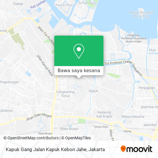 Peta Kapuk Gang Jalan Kapuk Kebon Jahe