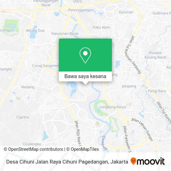Peta Desa Cihuni Jalan Raya Cihuni Pagedangan