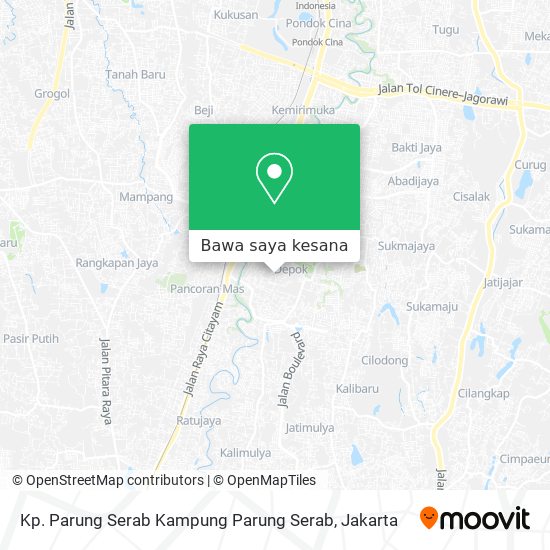 Peta Kp. Parung Serab Kampung Parung Serab