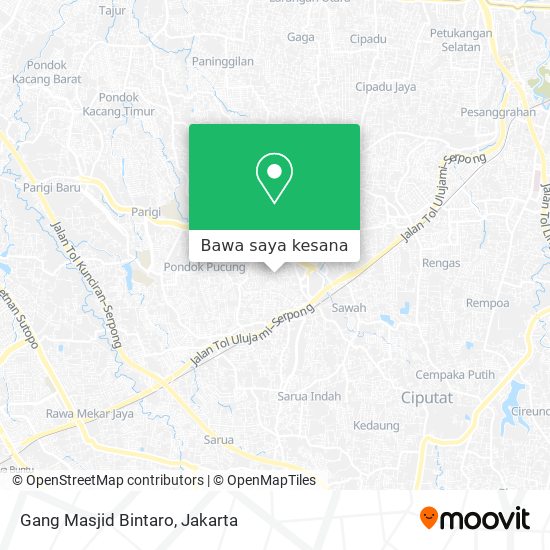 Peta Gang Masjid Bintaro