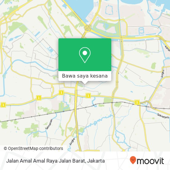 Peta Jalan Amal Amal Raya Jalan Barat