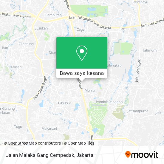 Peta Jalan Malaka Gang Cempedak