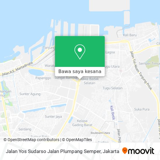 Peta Jalan Yos Sudarso Jalan Plumpang Semper
