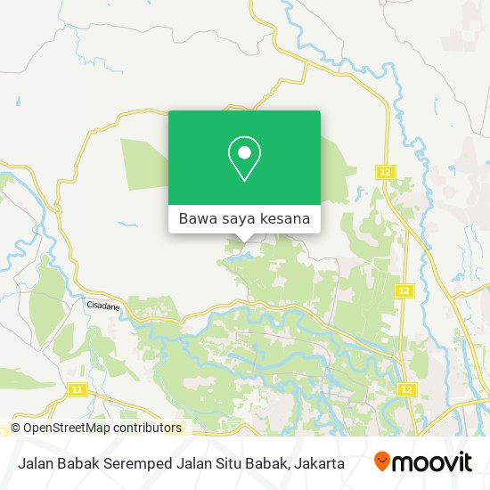 Peta Jalan Babak Seremped Jalan Situ Babak