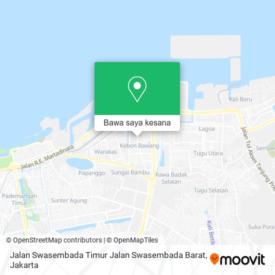 Peta Jalan Swasembada Timur Jalan Swasembada Barat