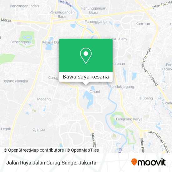 Peta Jalan Raya Jalan Curug Sange