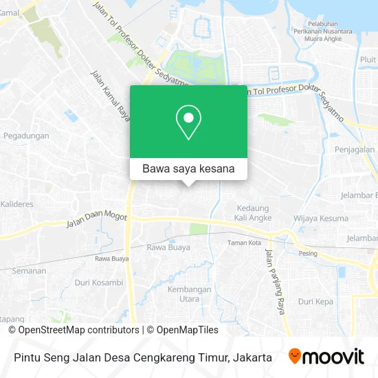 Peta Pintu Seng Jalan Desa Cengkareng Timur