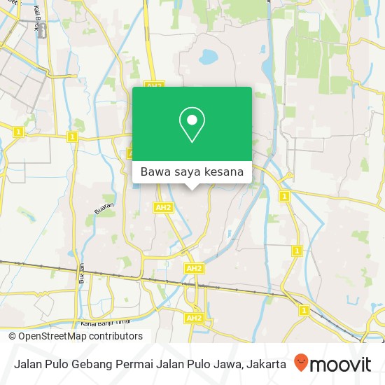 Peta Jalan Pulo Gebang Permai Jalan Pulo Jawa