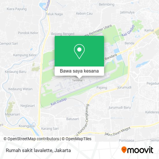 Peta Rumah sakit lavalette