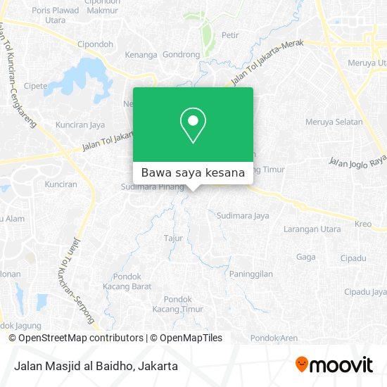 Peta Jalan Masjid al Baidho