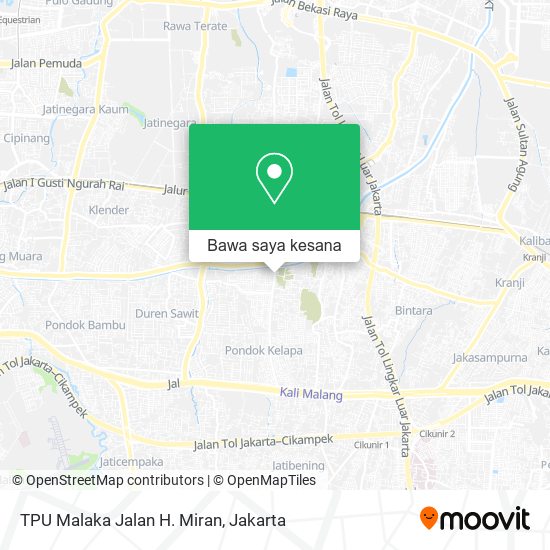 Peta TPU Malaka Jalan H. Miran