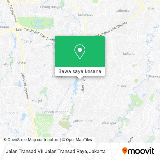 Peta Jalan Transad VII Jalan Transad Raya