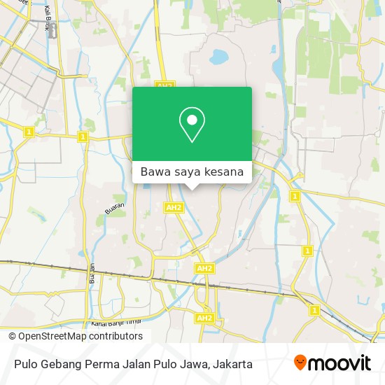 Peta Pulo Gebang Perma Jalan Pulo Jawa