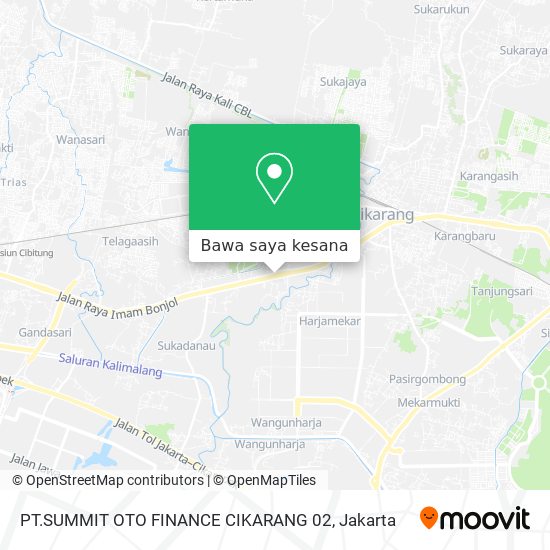 Peta PT.SUMMIT OTO FINANCE CIKARANG 02