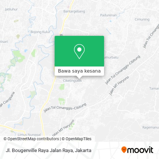 Peta Jl. Bougenville Raya Jalan Raya