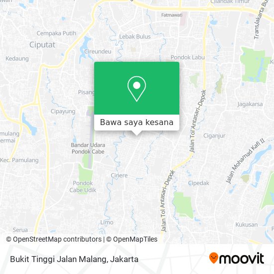 Peta Bukit Tinggi Jalan Malang