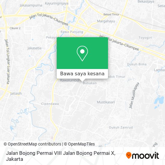 Peta Jalan Bojong Permai VIII Jalan Bojong Permai X