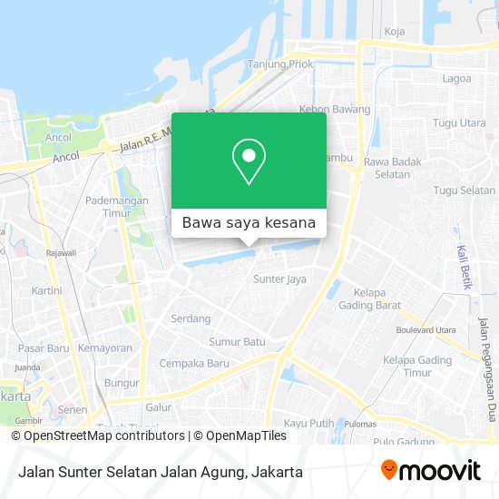 Peta Jalan Sunter Selatan Jalan Agung