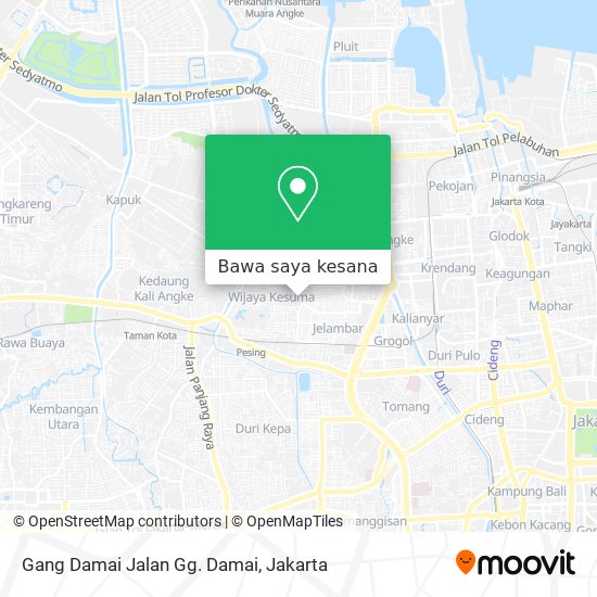 Peta Gang Damai Jalan Gg. Damai