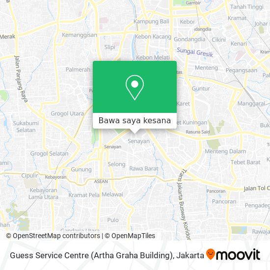 Peta Guess Service Centre (Artha Graha Building)