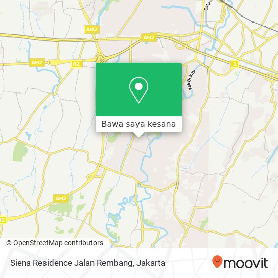 Peta Siena Residence Jalan Rembang