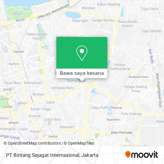 Peta PT Bintang Sejagat Internasional