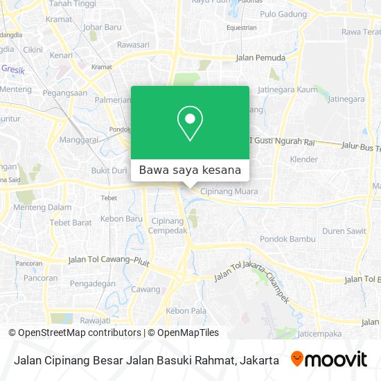 Peta Jalan Cipinang Besar Jalan Basuki Rahmat
