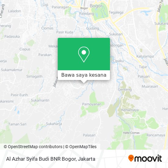 Peta Al Azhar Syifa Budi BNR Bogor