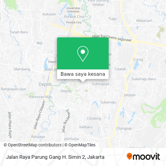 Peta Jalan Raya Parung Gang H. Simin 2