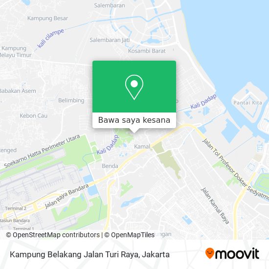 Peta Kampung Belakang Jalan Turi Raya