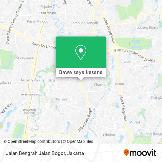 Peta Jalan Bengrah Jalan Bogor