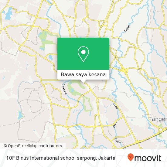 Peta 10F Binus International school serpong