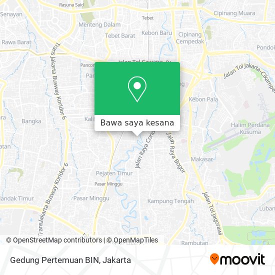 Peta Gedung Pertemuan BIN