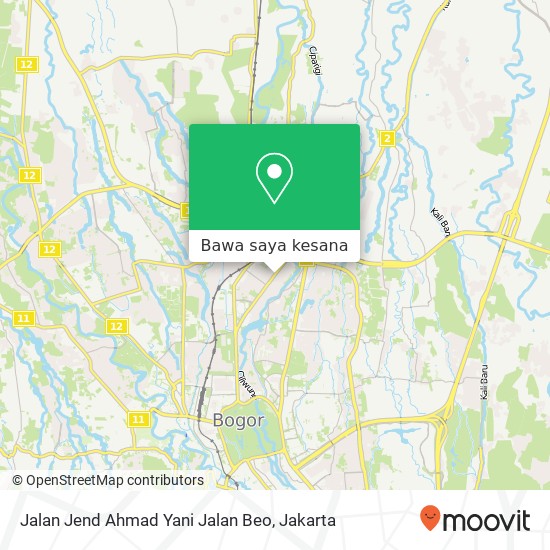 Peta Jalan Jend Ahmad Yani Jalan Beo