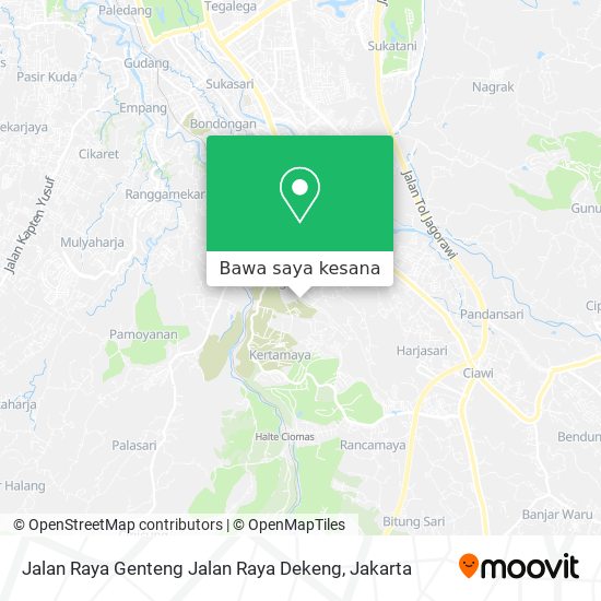 Peta Jalan Raya Genteng Jalan Raya Dekeng