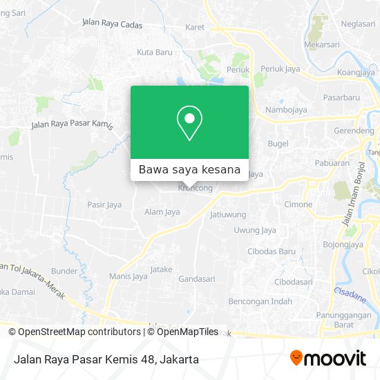 Peta Jalan Raya Pasar Kemis 48