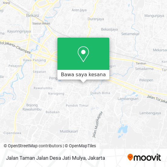 Peta Jalan Taman Jalan Desa Jati Mulya